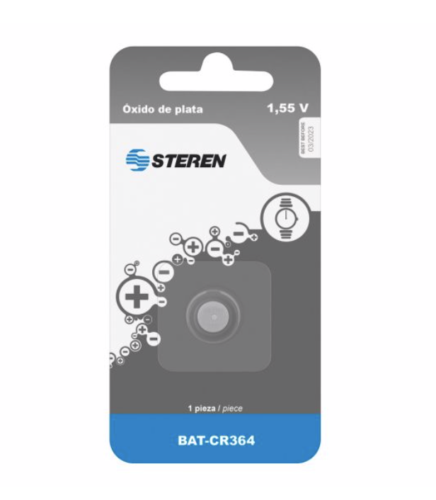 Batería CR364 (SR60) De Óxido De Plata 1.55V