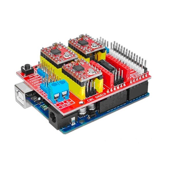 Shield CNC Con 3 Módulos A4988