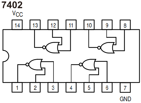 SN74LS02N  Compuerta NOR