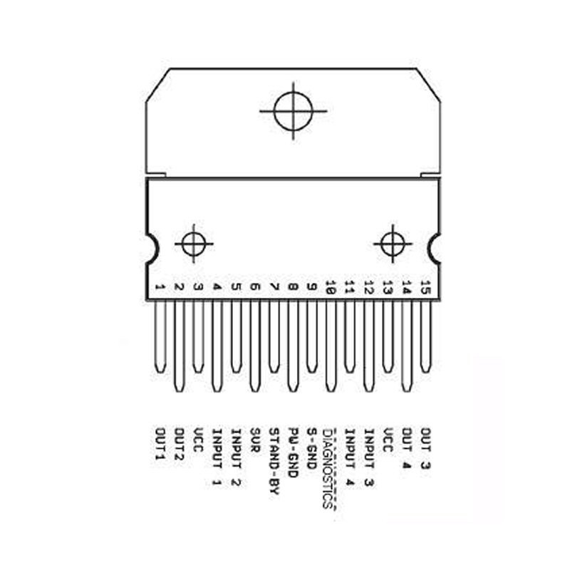 TDA7377 Amplificador Doble Tipo Puente