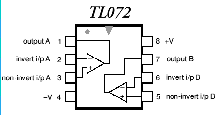 TL072 Amplificador Operacional Doble JFET