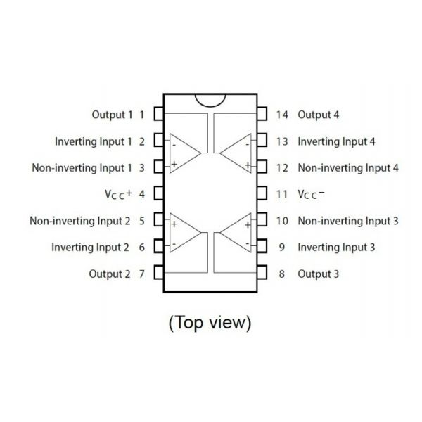 TL084 Amplificador Operacional Cuadruple JFET