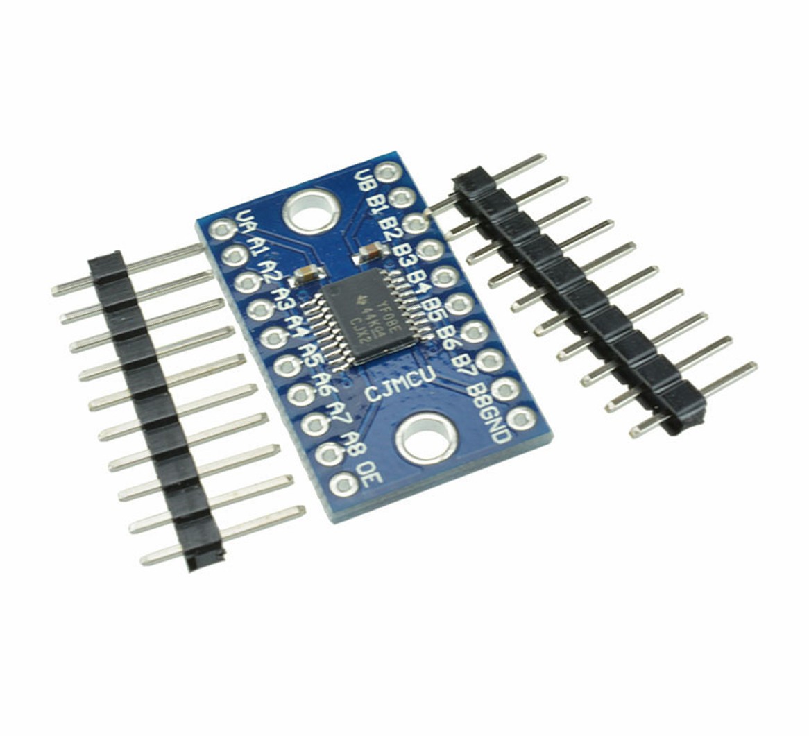 TXS0108E Módulo bidireccional de cambio de nivel lógico para Raspberry Pi, módulo de traducción de voltaje de 8 canales, 3,3 V, 5V
