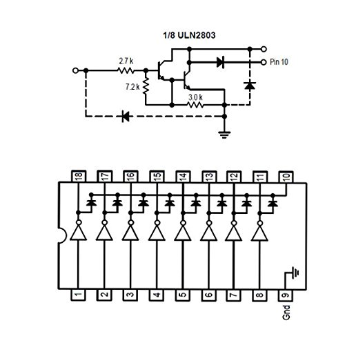 ULN2804A  8 Transistores Darlingotn 50v 500mA