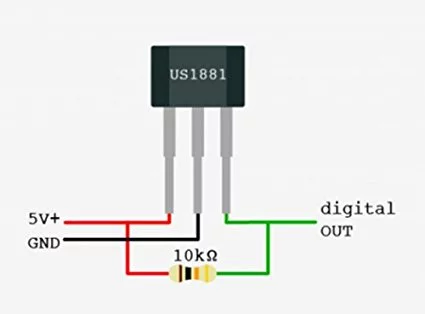 US1881KUA Sensor De Efecto Hall Con Latch