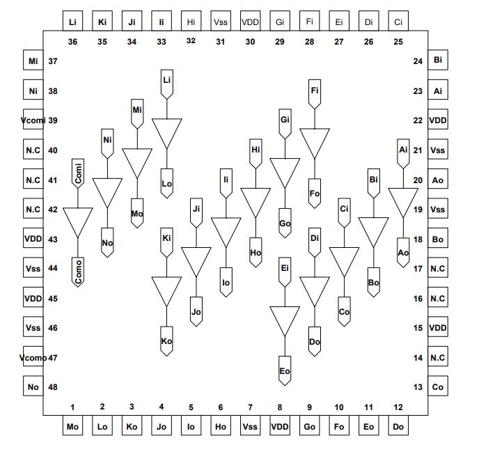 AS15-F Circuito Integrado Controlador Panel Lcd