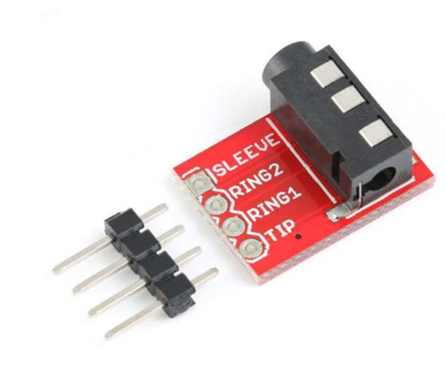 Conector estéreo para auriculares de plástico y Metal TRRS , módulo de extensión de placa de conexión de Audio, 3,5mm