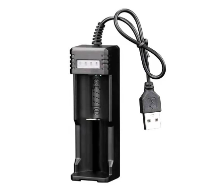 Cargador inteligente Universal USB de una sola ranura, cargador de litio 18650, linterna de juguete 26650, 3,7 V-4,2 V