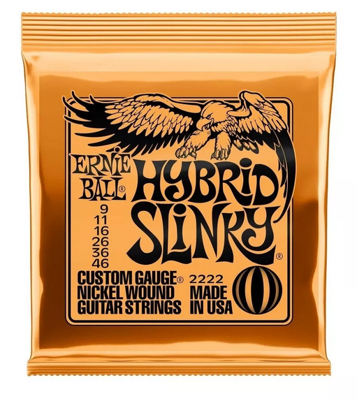 Cuerdas Guitarra Electrica Ernie Ball Hybrid Slinky9-46 2222