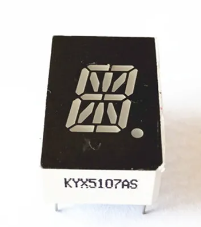 Pantalla de 18 pines, 0,5 pulgadas, 16 segmentos, pantalla LED alfanumérica de un dígito catodo comun