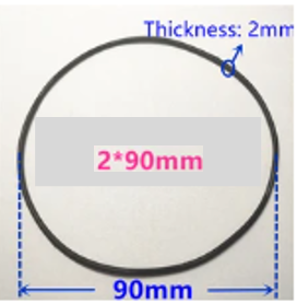 Banda negra grande 2x90mm