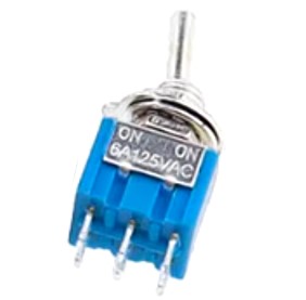 Interruptor de palanca cola rata en miniatura unipolar doble tiro  2 posiciones ON-ON MTS-202 6A 120V