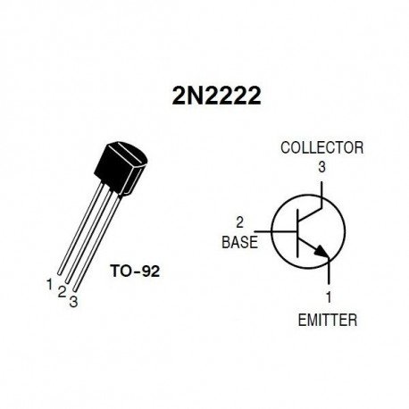 2N2222A TO-92 Transistor NPN 40V 0.6A