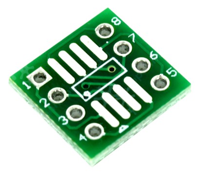 Placa PCB SMD adaptador de giro a DIP placa TSSOP8 SSOP8 SOP8 0.65MM/1.27MM