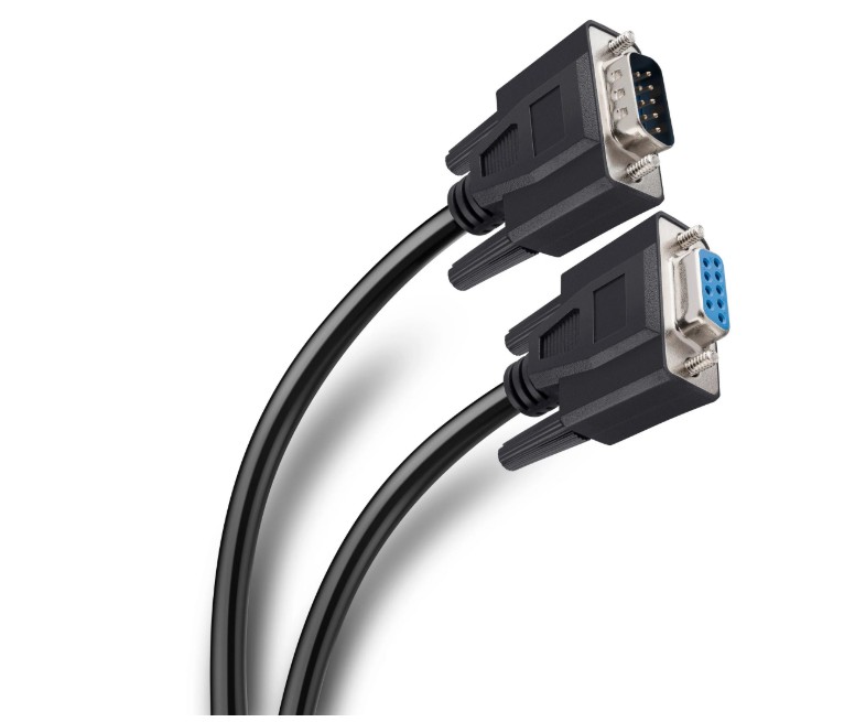 Extensión para monitor o mouse cod. 506-034 con conector macho (plug) DB9 a conector hembra (jack) DB9, de 1,8 m.