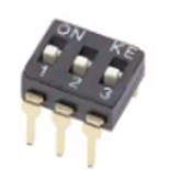 Dip switch Interruptor de palanca DIP de 3 pines, Ibuw interruptor deslizante, de  2.54mm