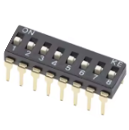 Dip switch Interruptor de palanca DIP de 8 pines, Ibuw interruptor deslizante, de  2.54mm