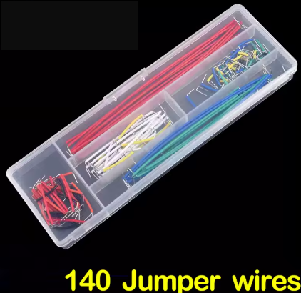 Kit 140 piezas alambre puente forma de U para placa de pruebas para Arduino Shield para raspberry.