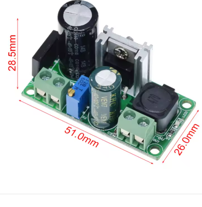 Modulo LM2596HVT Módulo de fuente de alimentación reductor de CA-CC de bajo voltaje DC-DC Fuente de alimentación regulada ajustable Módulo de fuente de alimentación