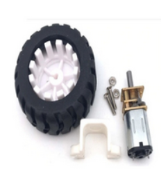 Kit micro motorreductor N20 pololu 30:1 llanta y sujetador 3-12v torque: 1100 Rpm - 0.39 kg - cm