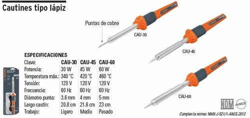 Cautín Tipo Lápiz 30W CAU-30 TRUPER