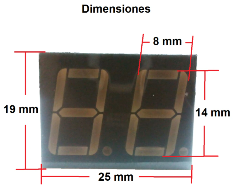 Display 7 Segmentos 2 Dígitos Cátodo Común