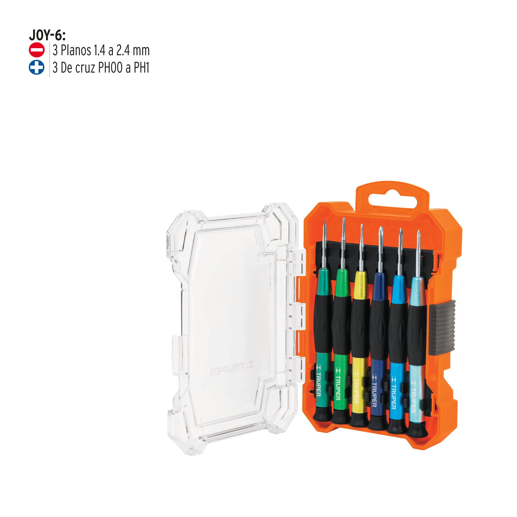 Juego De 6 Desarmadores De Joyero TRUPER JOY-6