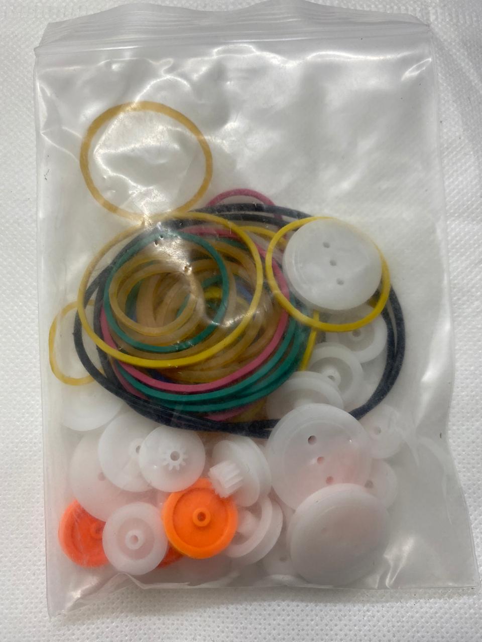 Kit De Bandas y Poleas 86 Piezas Material ABS