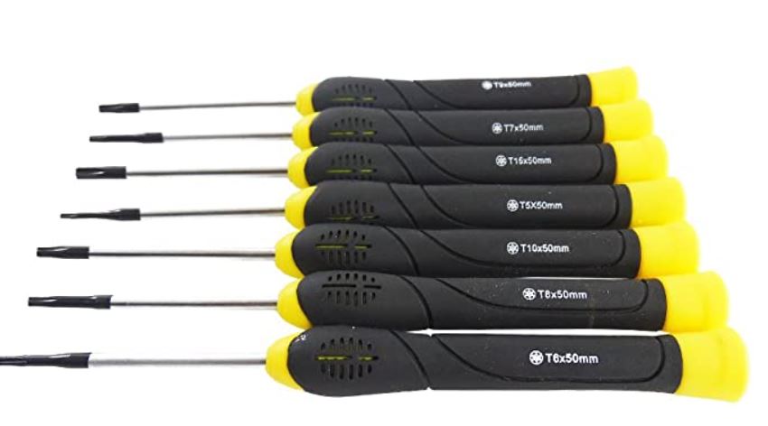 Juego De Desarmadores De Joyero TORX 7 Piezas T5 - T15
