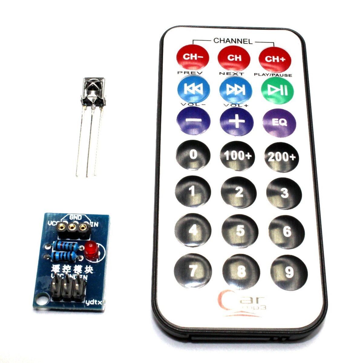 Kit Control Remoto + Módulo Receptor Infrarrojo BS1838B