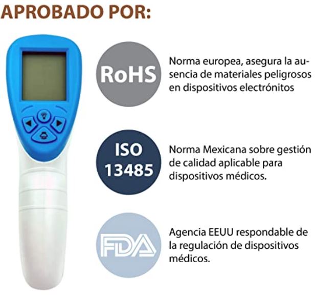 Termometro Infrarrojo Digital Frente Y Corporal  GP-200